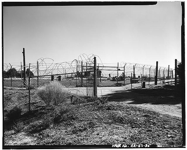 35. VIEW OF GATES INTO 'CATFISH' SILO, LOOKING SOUTH...