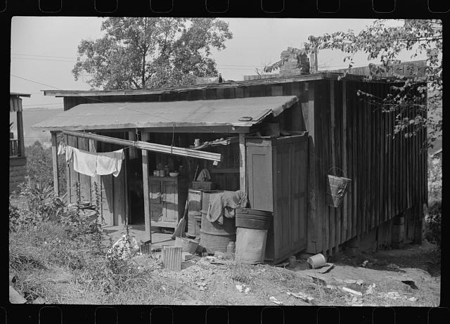 House, rear view, Charleston, West Virginia