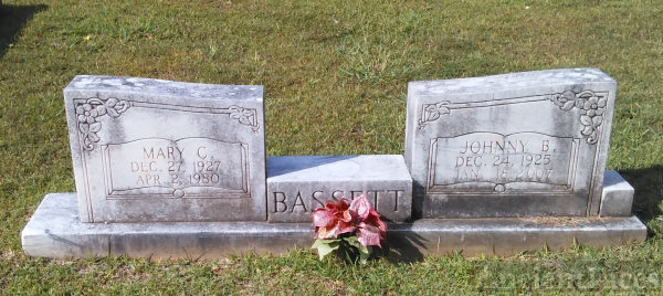 Mary C. and Johnny B. Bassett gravesite