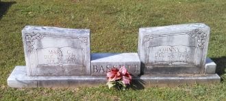 Mary C. and Johnny B. Bassett gravesite