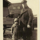 Jacob Henry 'Jake' Huffman and daughter Georgia in Marion, Indiana.