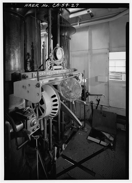 27. Engine control room, car deck. - Ferry EUREKA, Hyde...