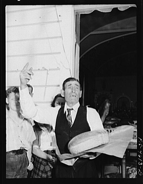 Auctioneer at the fiesta of the Holy Ghost. Santa Clara,...