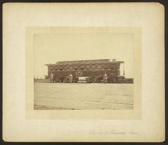 President Abraham Lincoln's railroad funeral car