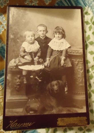 Three unknown children