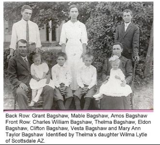 Charles Bagshaw & Mary Ann Taylor Bagshaw  & Family