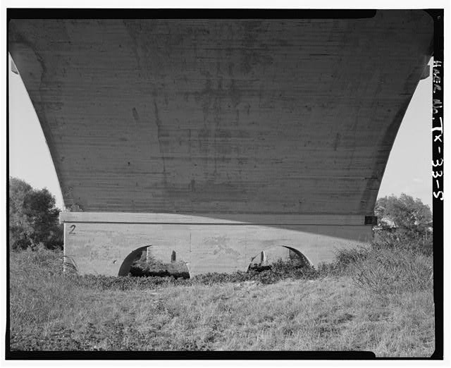 5. UNDERSIDE OF TYPICAL ARCH, FROM S. - Dallas-Oak Cliff...