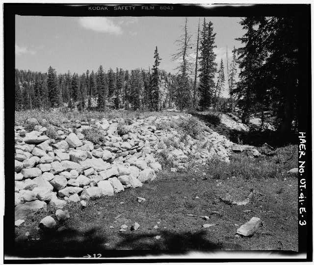 3. VIEW SHOWING DOWNSTREAM FACE AND TOE OF DAM, LOOKING...