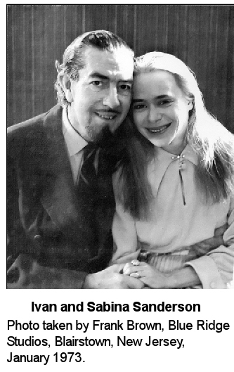 Ivan T. Sanderson and Sabina, 1973