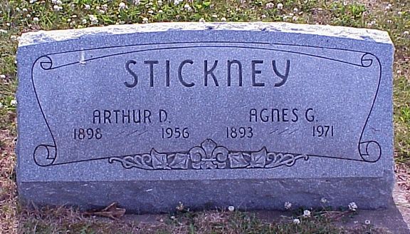 Tombstone--Arthur Stickney