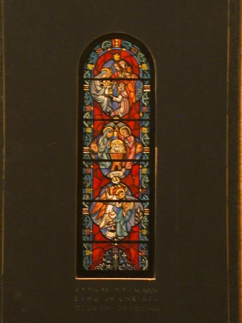 [Design drawing for stained glass typical Nave Window...