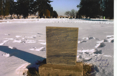 Looking East, Tombstone of Elizabeth Melissa (Carl) Murray, 1856-1918, Wife of James Ellison Murray