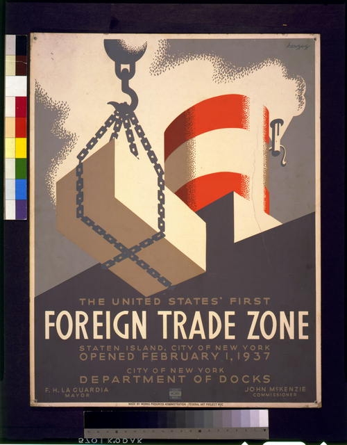 The United States' first foreign trade zone, Staten...