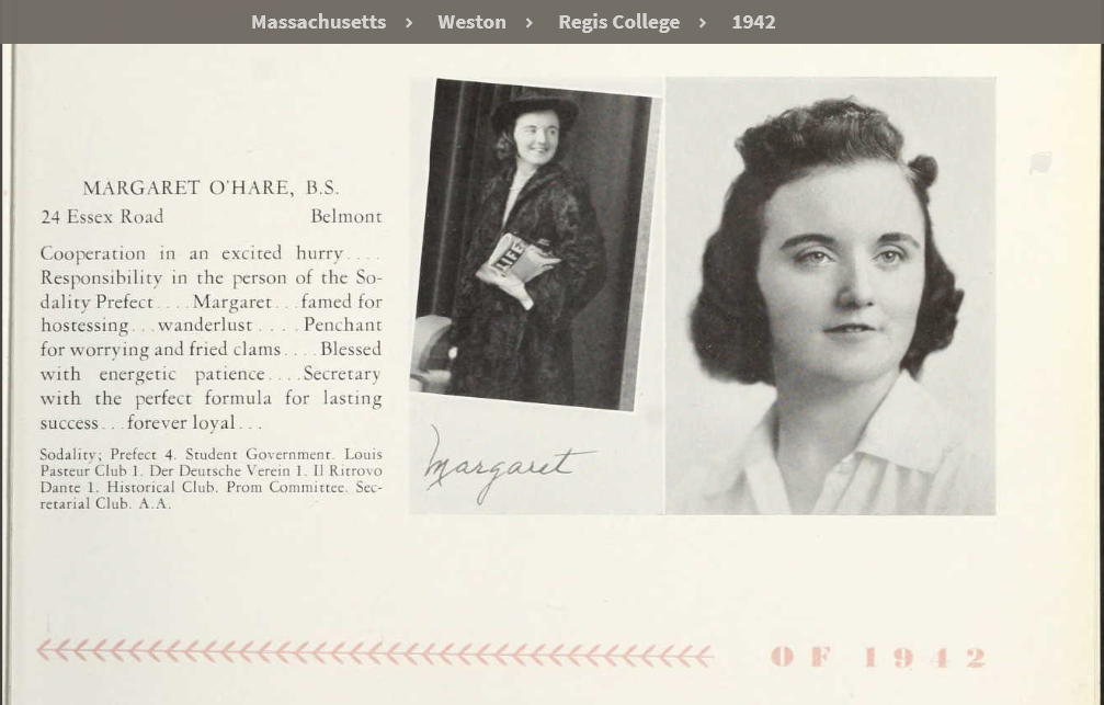 Margaret Bernadette (O'Hare)