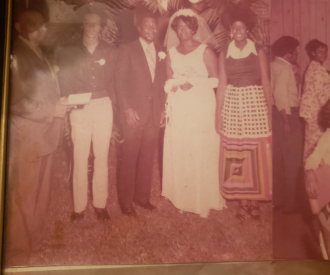 Wedding of Fred Morris to Willie Helen Earvin 