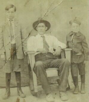 James H. McElroy and 2 children 1900's AR