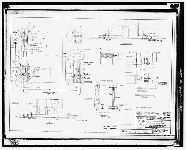 165. Photocopy of drawing (1958 mechanical drawing by the...