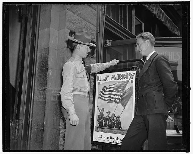 New recruits join up, Washington, D.C. Private First...
