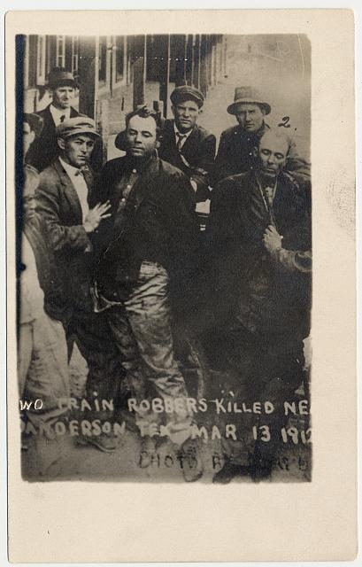 Two train robbers killed near Sanderson Tex., Mar. 13, 1912