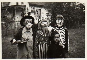 Neighborhood Halloween in the 1930's