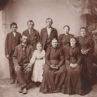 Antonius Jandl Family. George is 3rd from left, back row