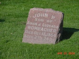 John P.-Son of Adam Wombacher & Leocadia Marshall