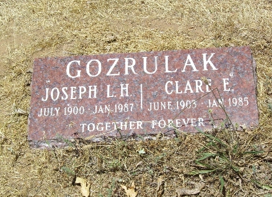 Clare Gozrulak Headstone