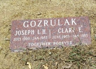 Clare Gozrulak Headstone