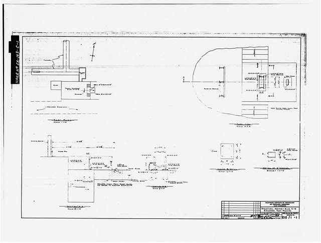 1. Photographic copy of engineering drawing showing...