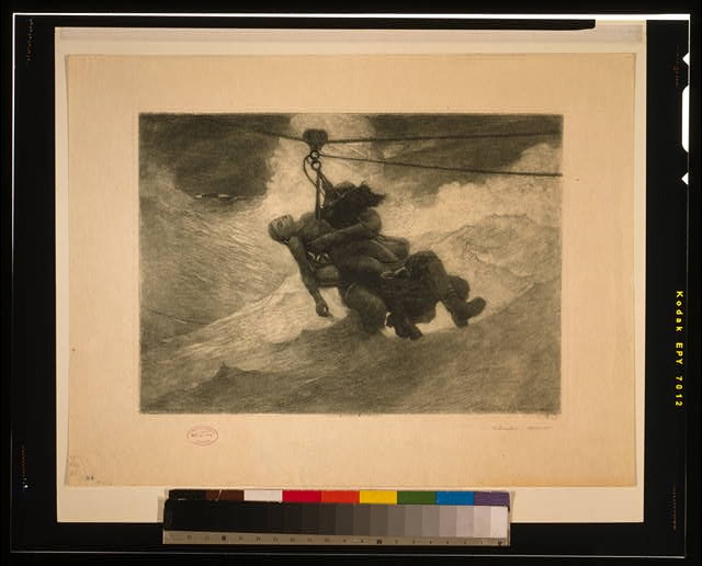 [Saved] / Winslow Homer, 1887.