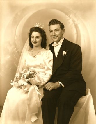 Giambona & Tortini Wedding, 1946 NY