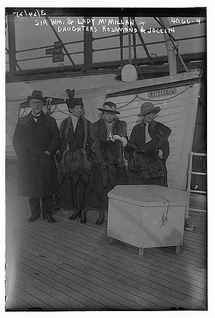 Sir Wm. & Lady M'Millan with daughters Rosamond & Jocelyn
