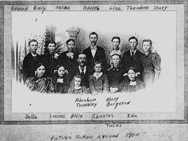 Abraham Trombley Family, c 1900