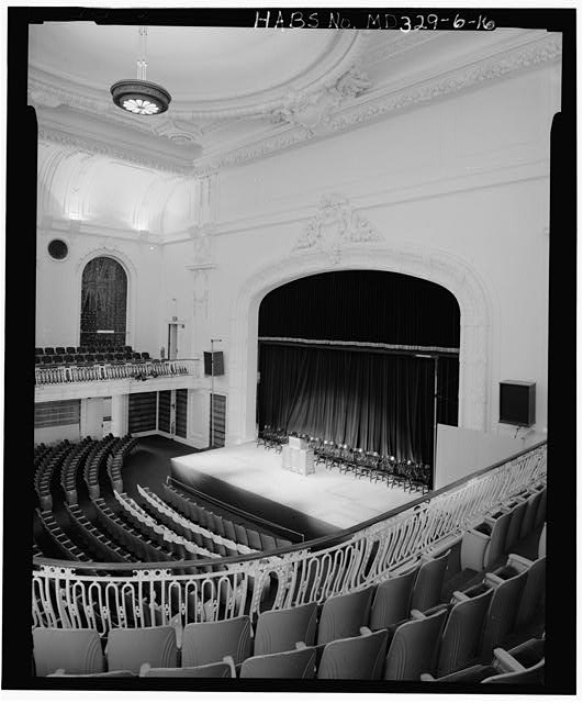 16. AUDITORIUM, STAGE, LOOKING EAST, MAHAN HALL - U.S....