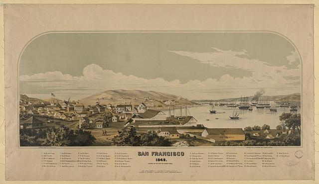 San Francisco, 1849 / Schmidt Label & Litho. Co., S.F. Cal.