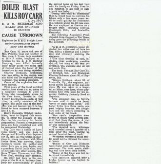 News Article #1 About Roy Carr's Death News Article #1 About Roy Carr's Death