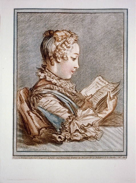 [Woman reading a book (Eloyse et Abailard)] / F. Boucher...