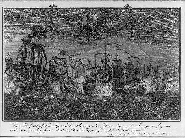 The defeat of the Spanish fleet under Don Juan de...