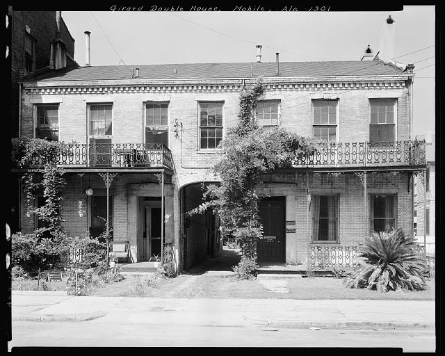 Girard Double House, 56-58 Conception St., Mobile, Mobile...