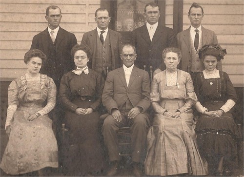 Jacob Marion McPherson and Cora E Hawpe family