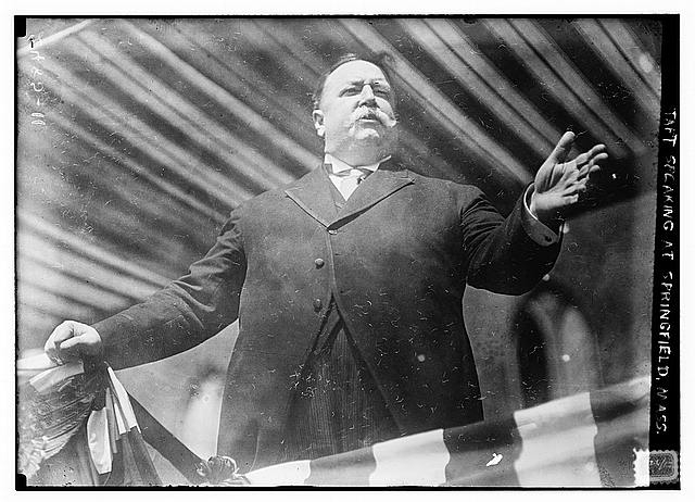 Taft speaking at Springfield, Mass.