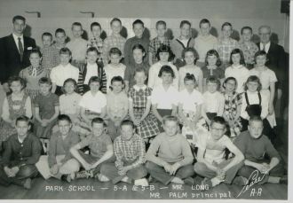 Grades 5A-5B, Park School, LaPorte, IN, 1957-58