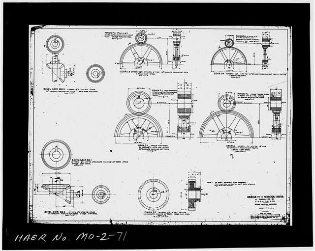 71. Photocopy of drawing (original plan M5) BRIDGE...