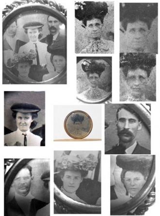 Mystery Tintype buttons