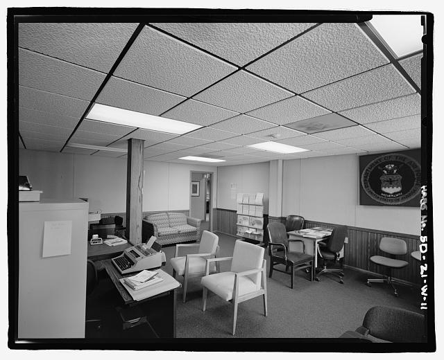 11. Interior view of office space looking at opened...