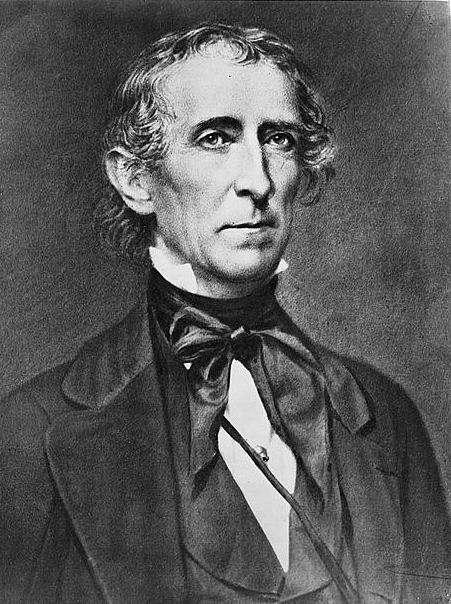 [President John Tyler, half-length portrait, facing right]