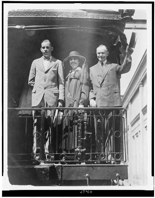 [President Calvin Coolidge, full-length portrait,...