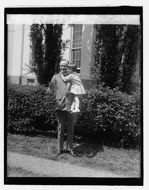 Pres. Coolidge with Eliz. Stitt, 4/28/27