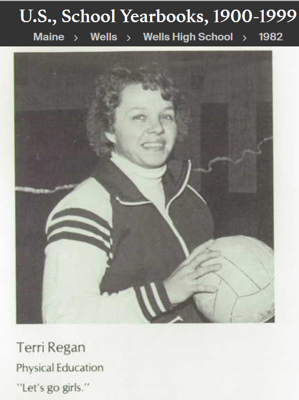 Terri Jean Daly-Regan--U.S., School Yearbooks, 1900-1999(1982)Teacher phys. Ed 