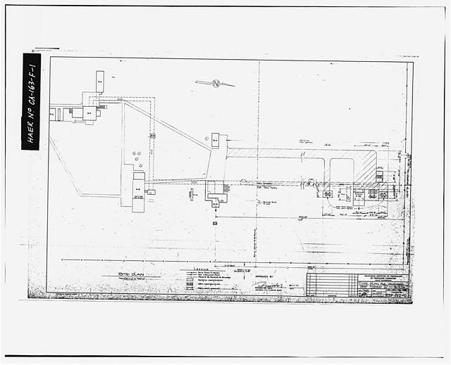 Photographic copy of site plan for proposed Test Stand...